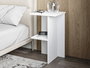Hanah Home Mesilla de Noche Blanca 36x60x36 cm